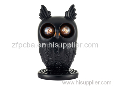 Owl Sculpted Table Lamp For Kids Room