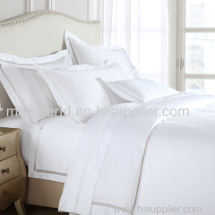 High Quality White 100% Combed Cotton Home Hotel Bedding Set