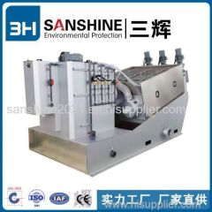 waste water treatment plants design filter device sludge dewatering machine screw press solid liquid separator sludge de