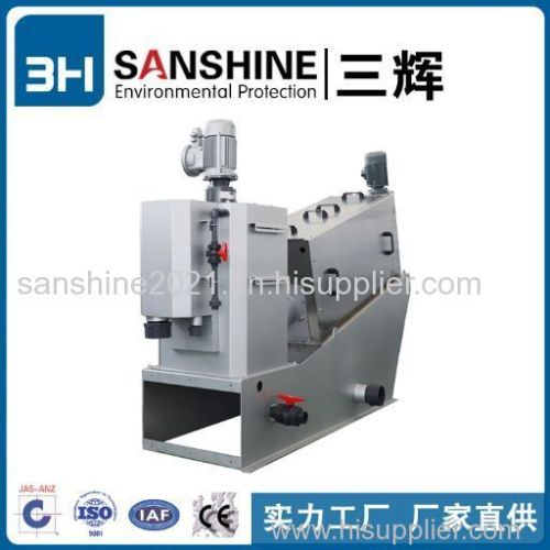 SANSHINE company produce filter machine screw type press sludge dehydrator dewatering machine