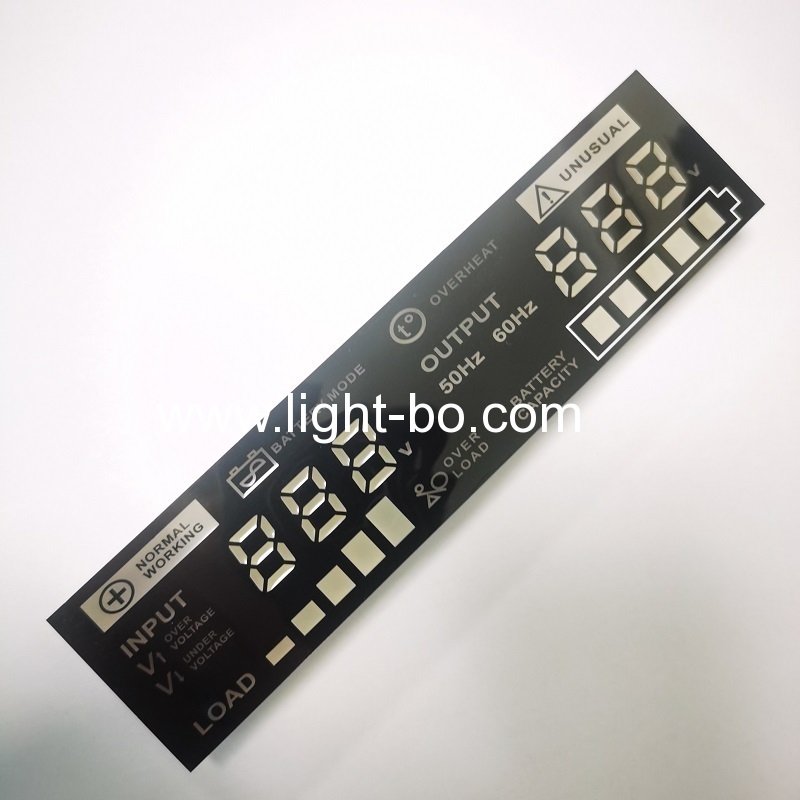 módulo de display de led multicolorido de 6 dígitos e 7 segmentos para regulador de estabilizador automático de tensão