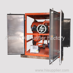 Assen Double-stage Vacuum Transformer Oil Filtration Machine for Emulsified Insulating Oil
