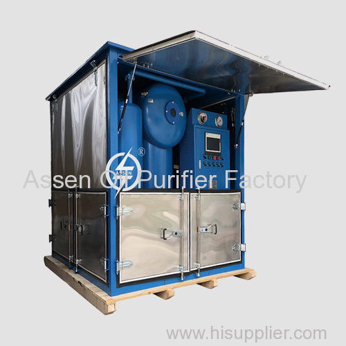 4000 L/Hr Enclosed Type Multi-Functional High Vacuum Power Transformer Oil Purification Machine
