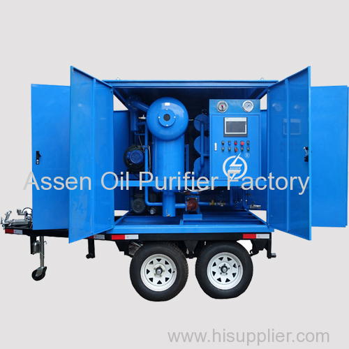 Trailer Transformer Oil Treatment Machine with wheels