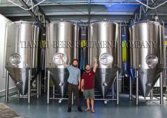 Tiantai 500L/1000L/2000L/3000L/4000L/5000L Stainless Steel 304 Fermenters in Brewery