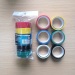 0.13mmx18mmx3m Adhesive PVC Electrical Tape 6 Rolls Set Mixed Colors