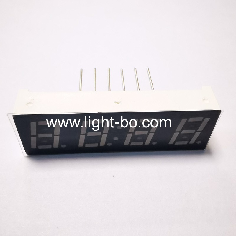 küçük boyutlu süper parlak kırmızı dört haneli 0.28" ortak katot 7 segment led saat göstergesi