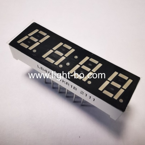 Small size super bright red Four digit 0.28 common cathode 7 segment led clock display