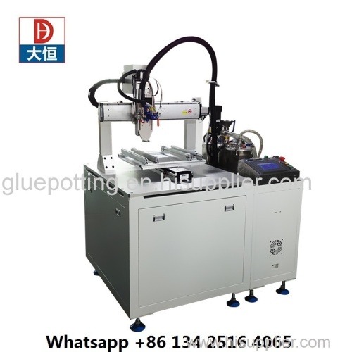 Daheng Equipment automatic AB two parts pu potting Machine ab glue dispenser badge doming machine for domes resin