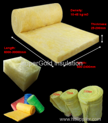 China top factory Glass wool insulation roll with aluminium foil facing