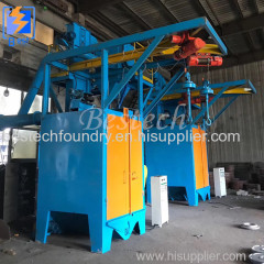 Spinner Hanger hook shot blasting machine for metal surface cleaning