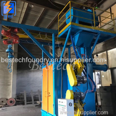 Double Hanger Shot Blasting Machine for Wheel Hub