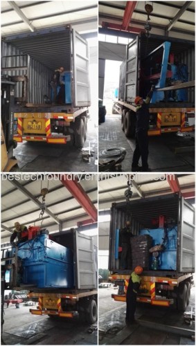 Spinner Hanger hook shot blasting machine for metal surface cleaning