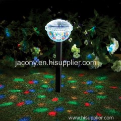 4led RGB Christmas Decorations 2-in-1 Outdoor Lights Solar Powered Pool Lights Color Changing Solar Disco Stake Light