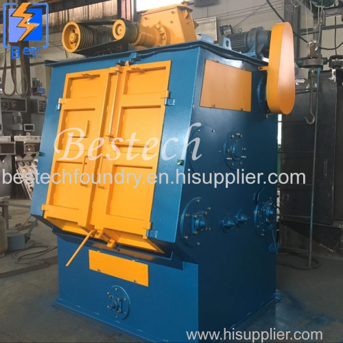 Smaller rust removal tumble belt shot blasting machine