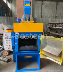 Smaller rust removal tumble belt shot blasting machine