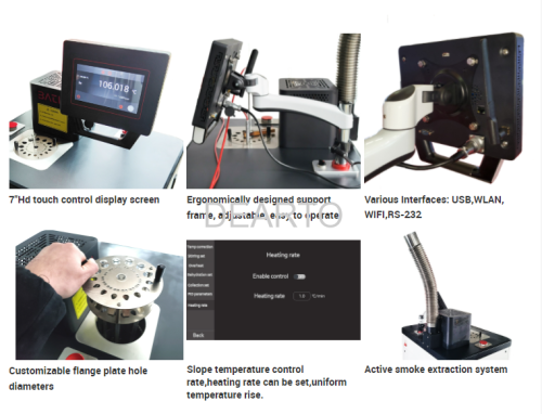 Automatic exhaust smoke touch screen PID auto-control heat oil temperature calibration lab tank