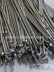 Titanium spokes grade5 and grade 2 spokes for bicycle or motorcycle or MTB made in china very good quality