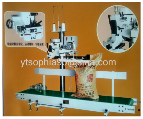 Automatic folding sewing column device