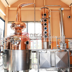 Copper kettle distillation equipment is suitable for whiskey tequila