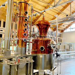 10HL vodka whiskey spirit alcohol copper distillation equipment