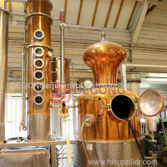 10HL vodka whiskey spirit alcohol copper distillation equipment