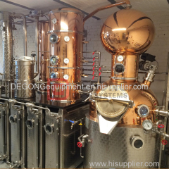 10HL vodka whiskey spirit alcohol copper distillation equipment