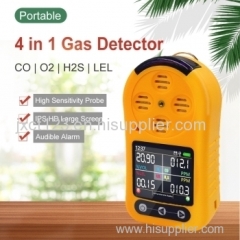 [JXCT] Portable 4 in 1 Gas Detector CO LEL O2 H2S Gas Analyzer