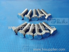 Titanium hex hot foring bolts DIN933 larger quatity in stock made in China manufactor