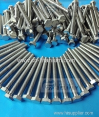 Titanium hex hot foring bolts DIN933 larger quatity in stock made in China manufactor