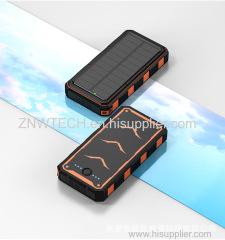 20000mAh Portable Power Bank with Solar Panel