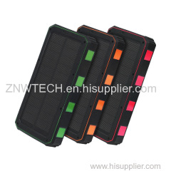 20000mAh Portable Power Bank with Solar Panel