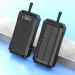 10000mAh Portable Solar Power Bank with Dual USB Output Ports