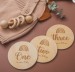 Wooden Milestone Discs Baby Photography Props Newborn Baby Months Milestones Cards Milestone Plaques Baby Shower Gift Ph