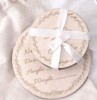 Custom Shower Gift Plaque Pregnancy Wooden Baby Milestone Round Card Milestone Discs