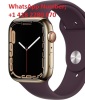 Apple Watch Series 7 (GPS + Cellular 45mm Gold Stainless Steel Dark Cherry Sport Band)