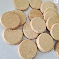 Inches Craft Wood kit Unfinished Predrilled with Hole Wooden Circles Great for Arts and Craft Natural Wood Slices 30 Pcs