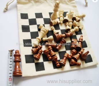 Custom Premium High Quality Portable Travel Cheap Wooden Chess Board Game Set with Wooden Chess Pieces Sets