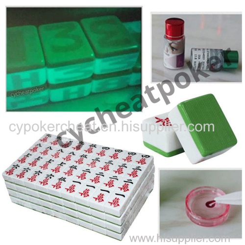 Invisible Ink Marked Mahjong and Contact Lenses Anti Cheating Device