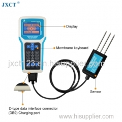 [JXCT]Soil Sensors Display Terminal Moisture Temperature EC PH NPK Soil Analyzer