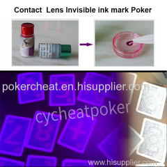 Poker Cheating Playing Card Contact Lenses Invisible Ink Marks