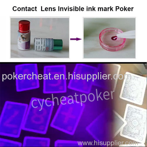 Poker Cheating Playing Card Perspective Contact Lenses Invisible Ink