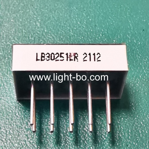 Super bright red small size 3 Digit 0.25 7 Segment LED Display common cathode for instrument panel