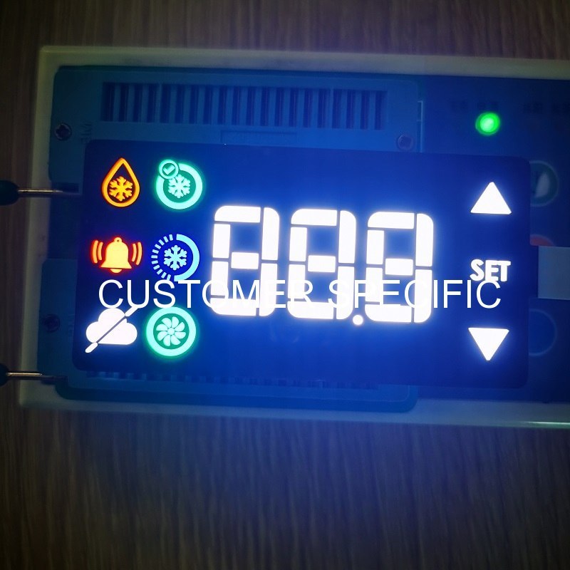 módulo de display de LED multicolorido personalizado com interruptor de toque capacitivo de 3 teclas
