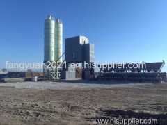 Skip hoist concrete mixing/batching plant