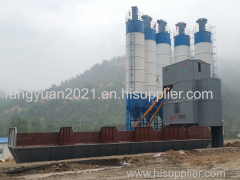 Skip loading concrete batching/mixing plant-high quality