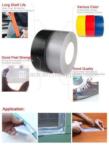 Vinyl Coated Cloth Tape Rubber Resin Adhesive