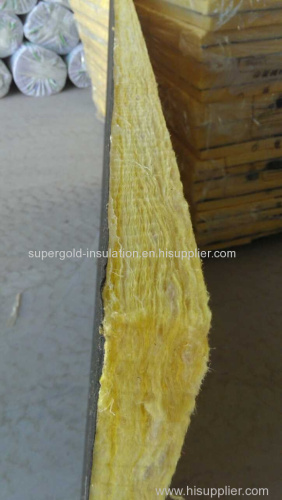 Wholesale glass fiber wool insulation board with black tissue facing
