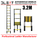 Dleat 2.0m Aluminum Single Telescopic Ladder With EN131