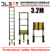 Dleat 2.9m Aluminum Single Telescopic Ladder With EN131